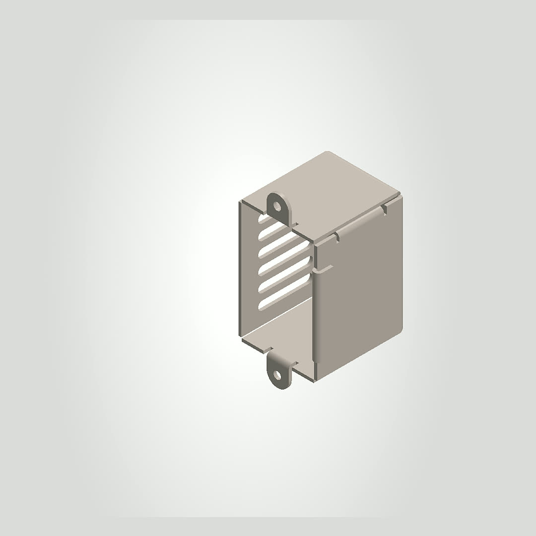 Electrical switch box enclosure CAD model
